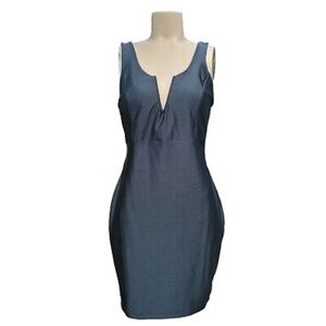 Haute Monde Bodycon Dark Teel Sleeveless Dress, Size L